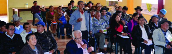 En esta primera reunión se tuvo la participación de los dirigentes de 17 comunidades campesinas de la Mancomunidad Municipal Tres Cuencas. 