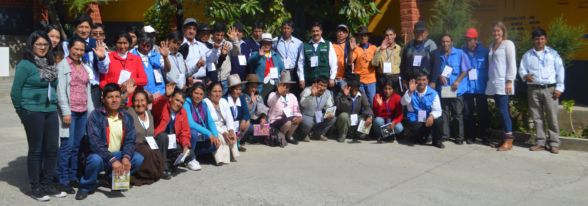 El equipo participante a la jornada del Encuentro de Investigadores Campesinos de la zona sierra Ancash